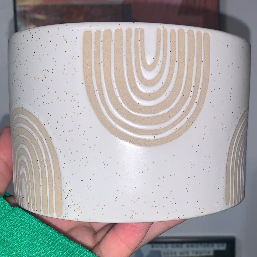 Boho ceramic rainbow decor